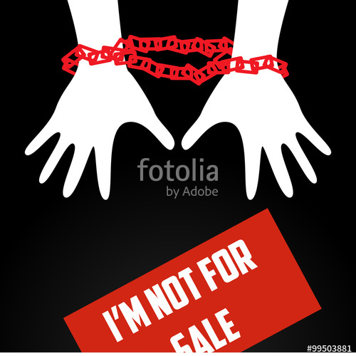 500x500 Human Trafficking Vector Template Stock Image And Royalty Free