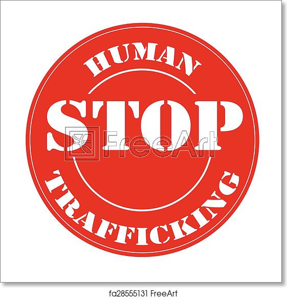 561x581 Free Art Print Of Stop Human Trafficking Red Stamp With Text Stop