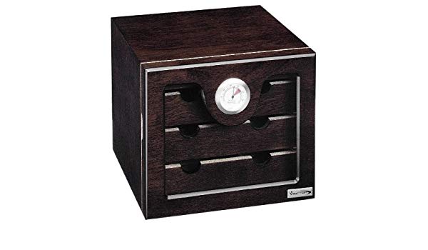 600x350 Vector Black Elite Four Drawer Cigar Humidor Cabinet