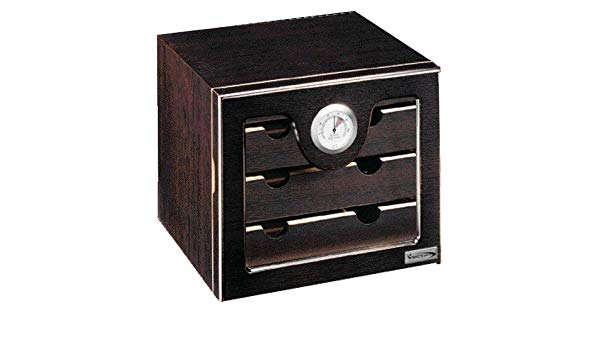 600x350 Vector Black Elite Four Drawer Cigar Humidor Cabinet