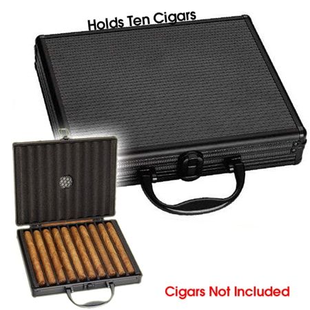 450x450 Vector Travel Humidor Aluminum Cigar Black
