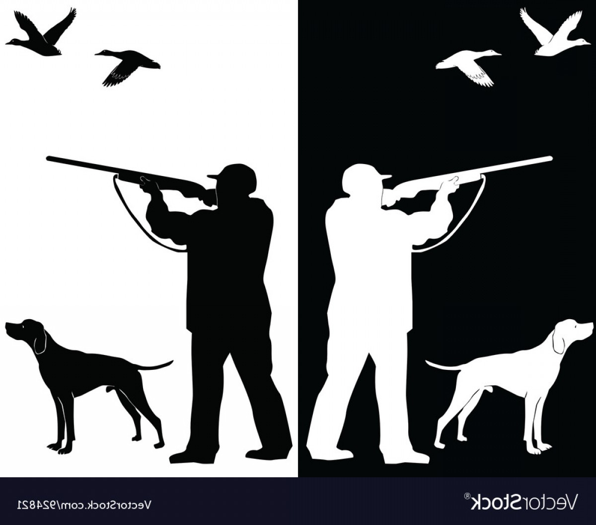 1200x1056 Hunter And Dog Silhouettes Vector Soidergi