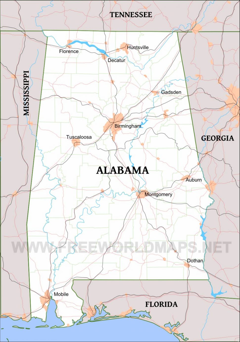 970x1384 Us Map Alabama Maps Map Detailed United States Highway World