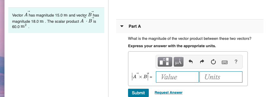 Part A Given Two Vectors A = I J And B 911x329 Part A Given Two Vectors A = I J And B