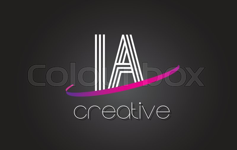 Ia I A Letter Logo With Lines Design Stock Vector Colourbox 800x508 Ia I A Letter Logo With Lines Design Stock Vector Colourbox