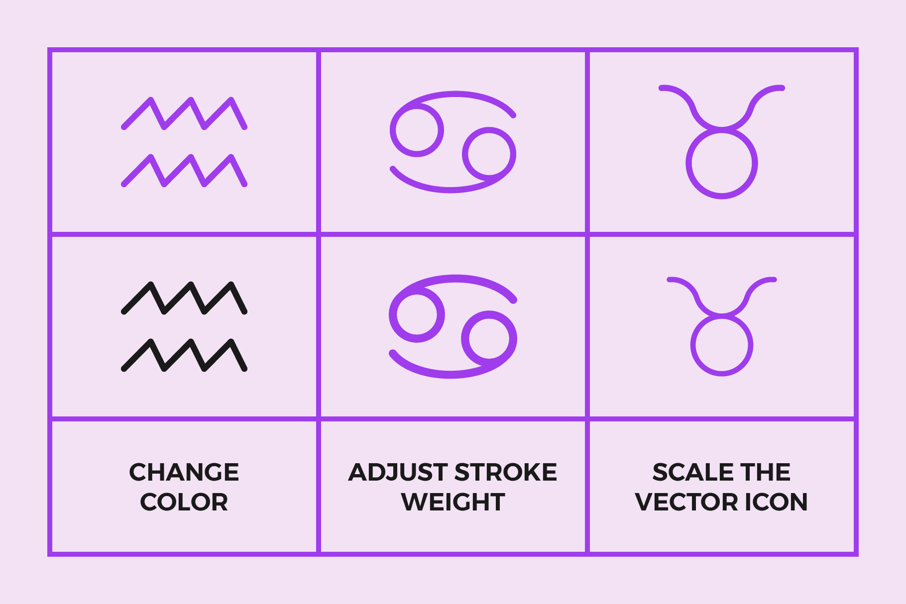 1820x1214 Astrology Symbols Line Icon Pack