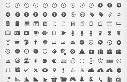525x340 Icon Set Vector