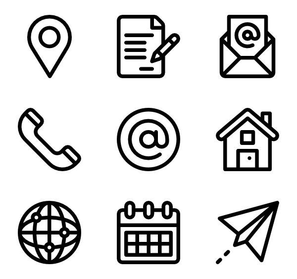 Contact Icons 600x564 Contact Icons