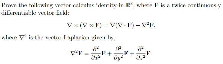 741x213 Solved Prove The Following Vector Calculus Identity
