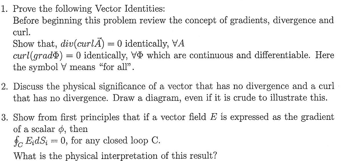 1180x559 Solved Prove The Following Vector Identities Before Begi