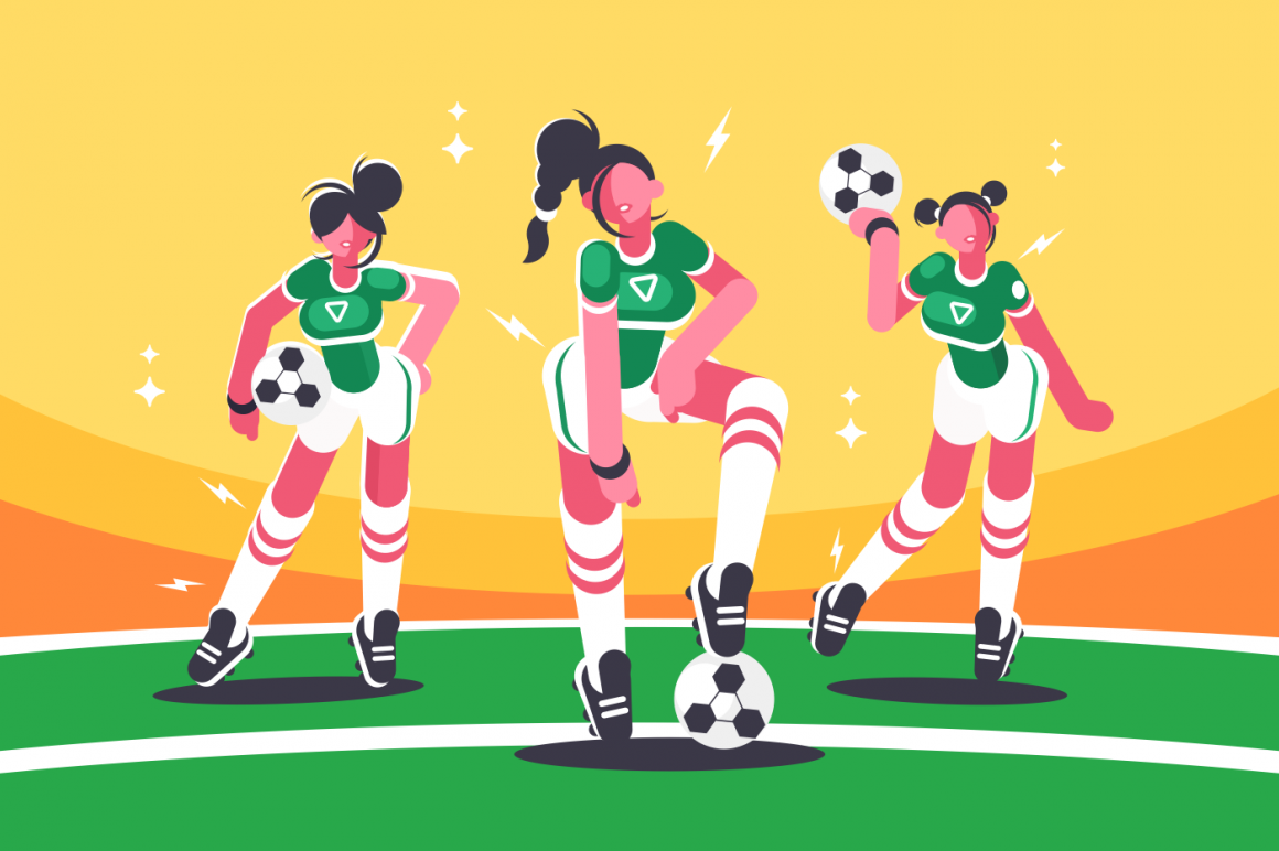 1160x772 Football Woman Team