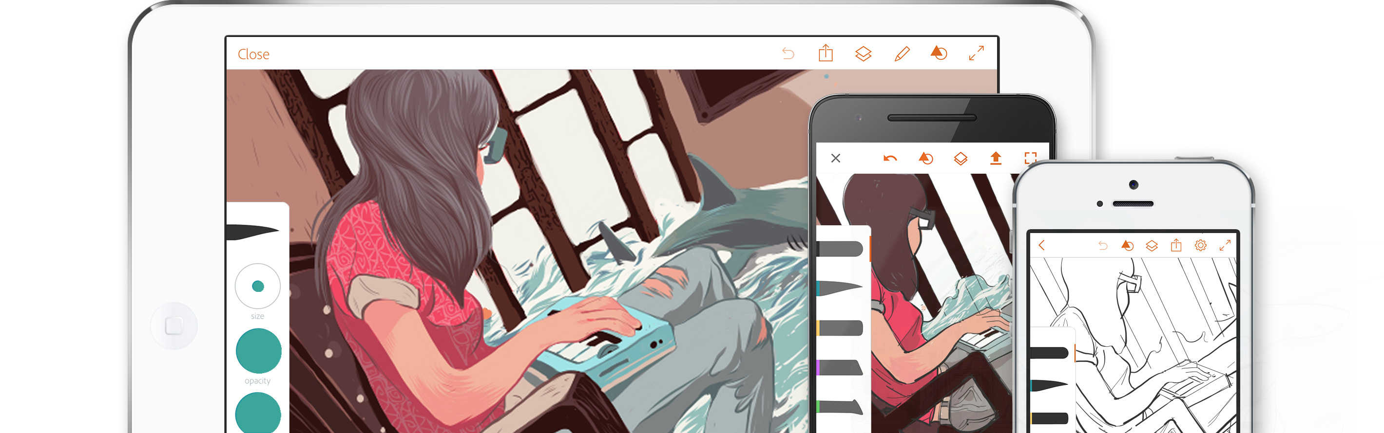 2840x890 Drawing Vector Design App For Ios, Android Adobe Illustrator Draw