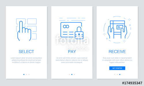 500x300 Onboarding App Screens In Shopping Online Concept Modern