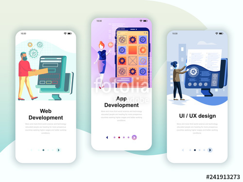 500x375 Set Of Onboarding Screens User Interface Kit For Web And App