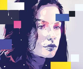 336x280 Enter The Geometric, Gonzo World Of Tokyo Based Vector Artist