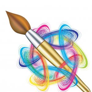 300x300 Stock Illustration Artist S Palette Vector Illustration Brush