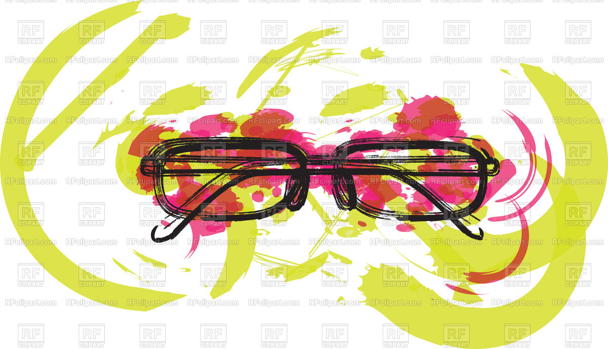 Black Illustration Of Eyeglasses On Colorful Abstract Background 1200x690 Black Illustration Of Eyeglasses On Colorful Abstract Background