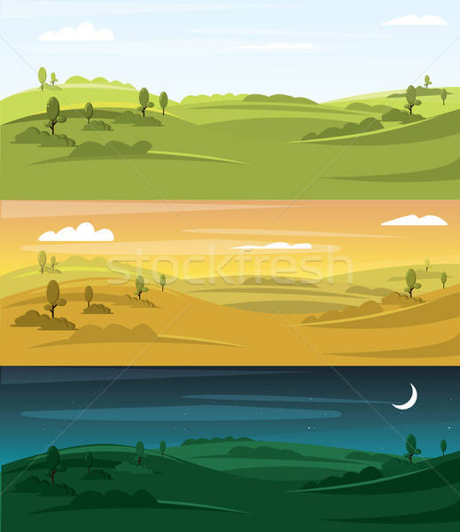 Fields Landscape Vector Illustration Landscape Background Vector 519x600 Fields Landscape Vector Illustration Landscape Background Vector