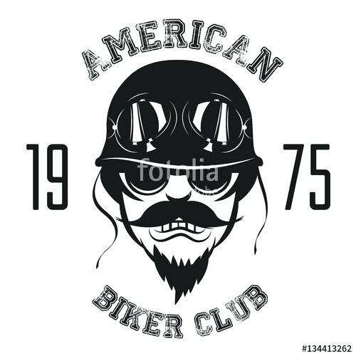 500x500 Logo For Motorcycle Club Vector Illustration Template Free