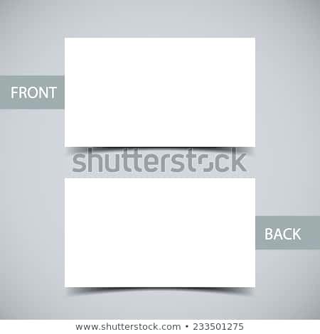 450x470 Blank Business Card With Shadow Template Vector Illustration Cheap