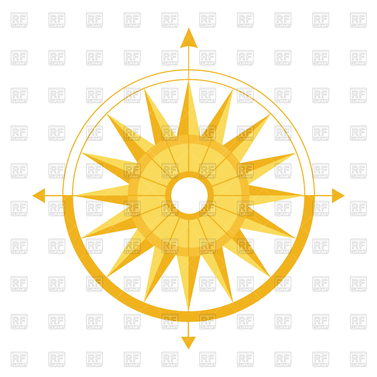 1200x1200 Compass For Definition Of Parts Of World Vector Image Of Objects