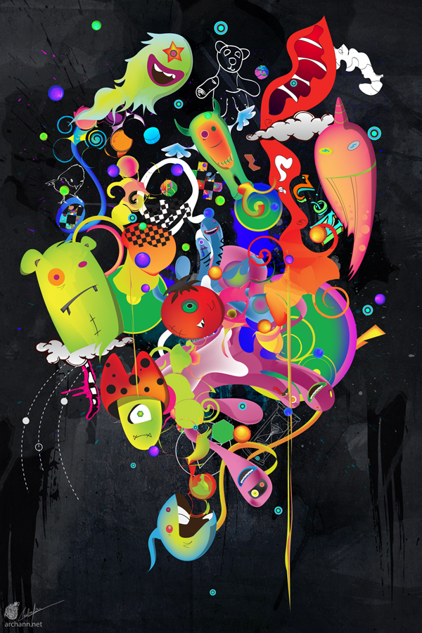 600x900 Digital Abstract Illustrations For Inspiration Designbump
