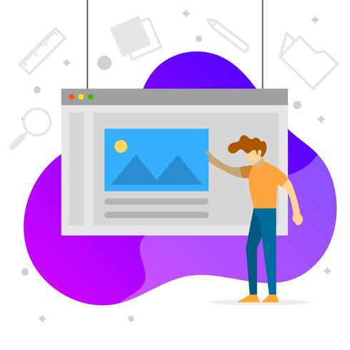 490x490 Flat Graphic Design Software Development Vector Illustration