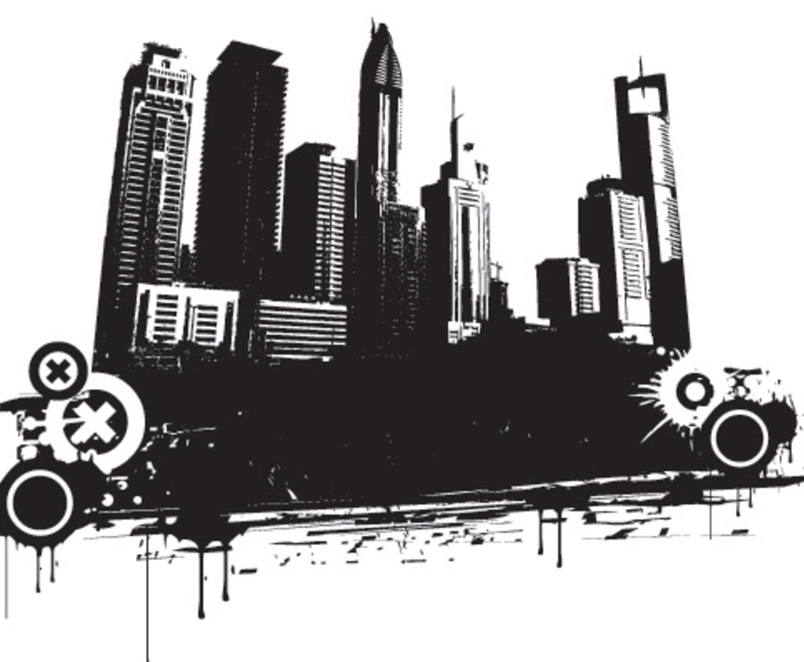 1136x936 Vector City Vector Art Graphics