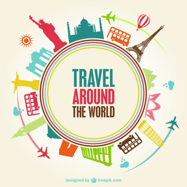 World Travel Monuments Vector Free Download 626x626 World Travel Monuments Vector Free Download