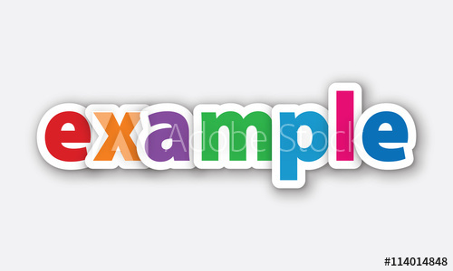 500x300 Example Vector Text Example Creative Concept
