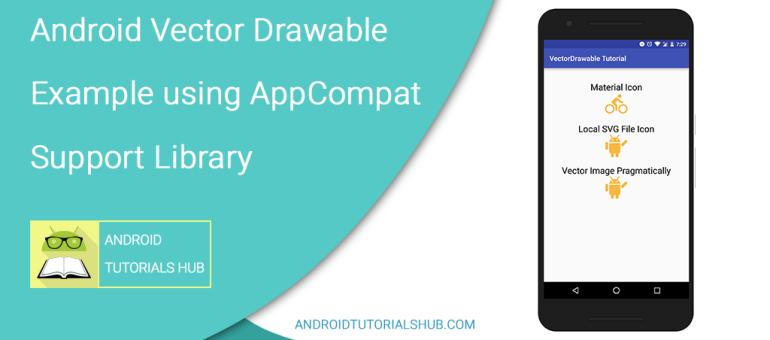 Android Vector Drawable Example Using Appcompat Support Library 770x340 Android Vector Drawable Example Using Appcompat Support Library