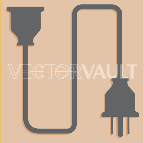 Buy Vector Extension Chord Icon Logo Graphic Royalty Free Vectors 500x497 Buy Vector Extension Chord Icon Logo Graphic Royalty Free Vectors