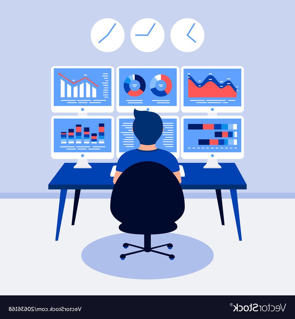 1000x1080 Best Hd Data Analysis Cartoon Vector Library Free Vector Art
