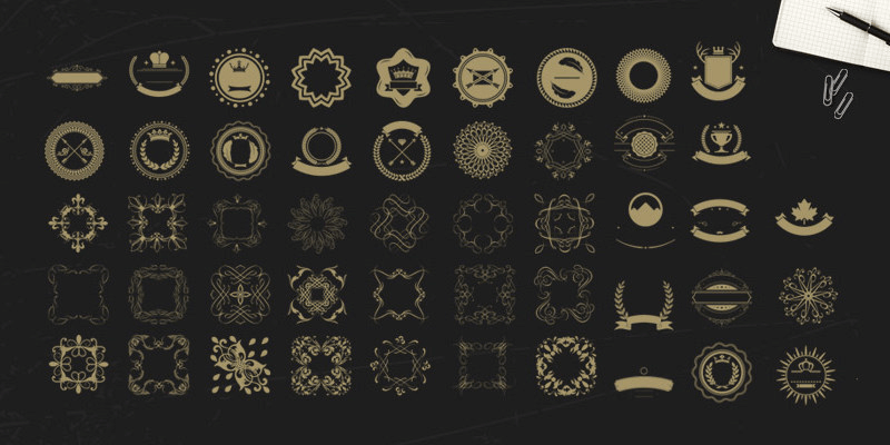 Logo Maker Kit Individual Vector Items Badges, Templates 800x400 Logo Maker Kit Individual Vector Items Badges, Templates