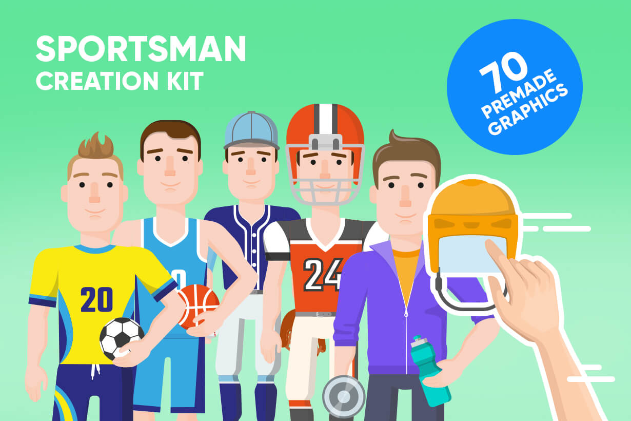 Sportsman Vector Graphics Maker Design Bundle Graphicmama 1230x820 Sportsman Vector Graphics Maker Design Bundle Graphicmama