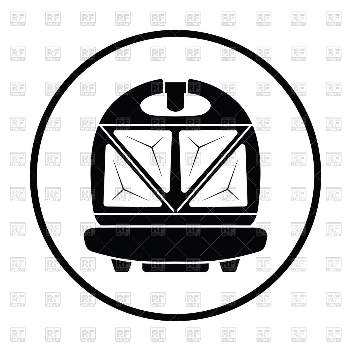 Thin Circle Design Of Kitchen Sandwich Maker Icon Vector Image 1200x1200 Thin Circle Design Of Kitchen Sandwich Maker Icon Vector Image