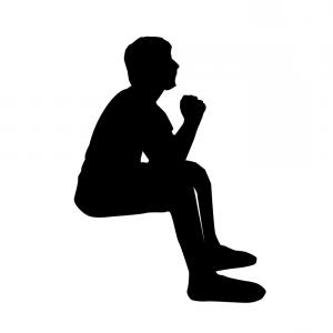 300x300 Man Sit On Couch Silhouette Vector Wallkeeper