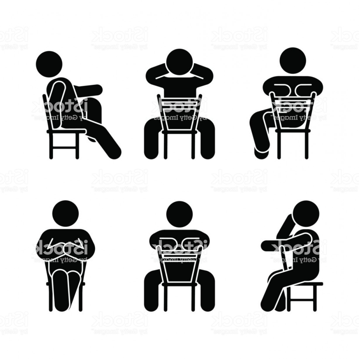 1228x1228 Stick Person Sitting Vector Catamart