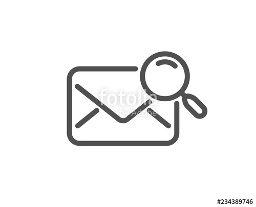 Search Mail Line Icon Find Letter Document Sign Magnify Glass 500x405 Search Mail Line Icon Find Letter Document Sign Magnify Glass