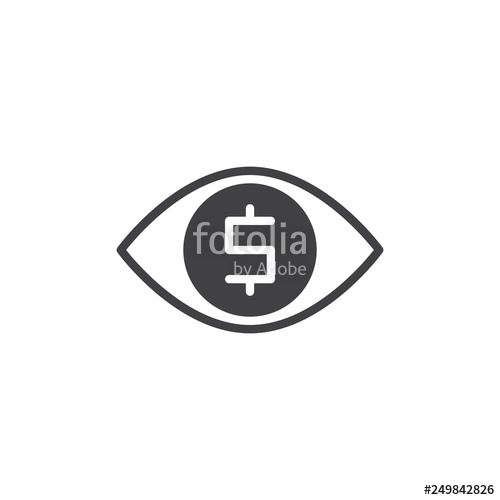 500x500 Money Viewer Vector Icon Filled Flat Sign For Mobile Concept