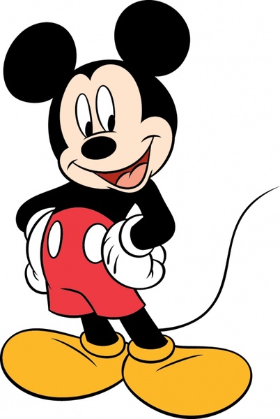 Mickey Mouse Icon Colorful Cartoon Character Free Vector 402x600 Mickey Mouse Icon Colorful Cartoon Character Free Vector