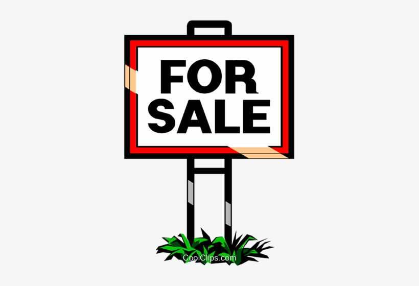 820x560 Real Estate For Sale Sign Royalty Free Vector Clip