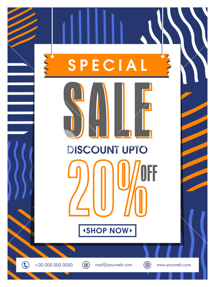 750x1000 Special Sale Poster, Sale Banner, Sale Flyer, Discount Upto