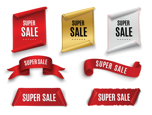 600x456 Super Sale Banner Ribbon Vector Illustration Free Download