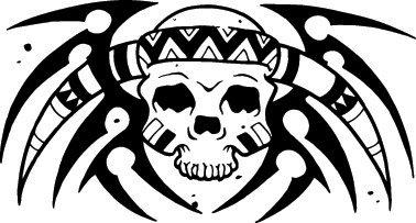 378x203 Skulls Volume Vector Clipart Vinyl Cutter Slgn Design Artwork