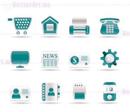 456x391 Business, Office And Website Icons