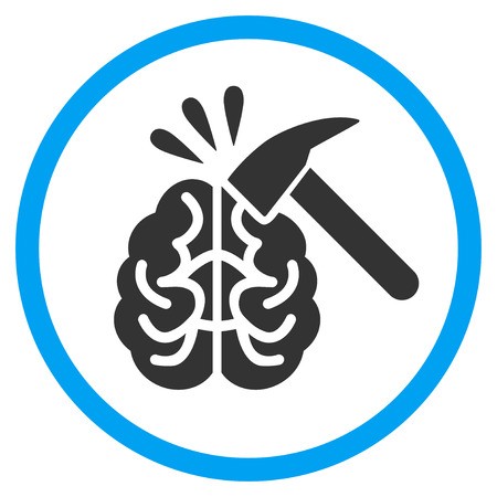 450x450 Brain Impact Rounded Icon Vector Illustration Style Is A Flat