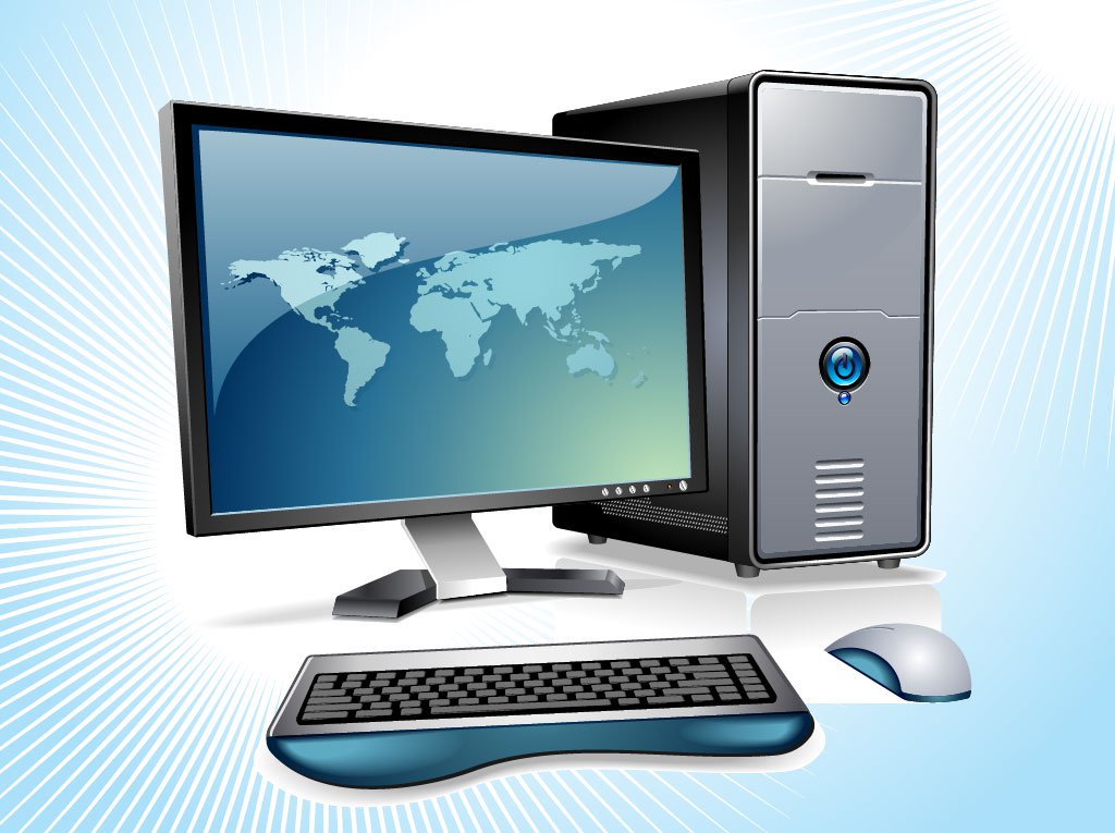 Desktop Computer Vector Vector Art Graphics 1024x765 Desktop Computer Vector Vector Art Graphics
