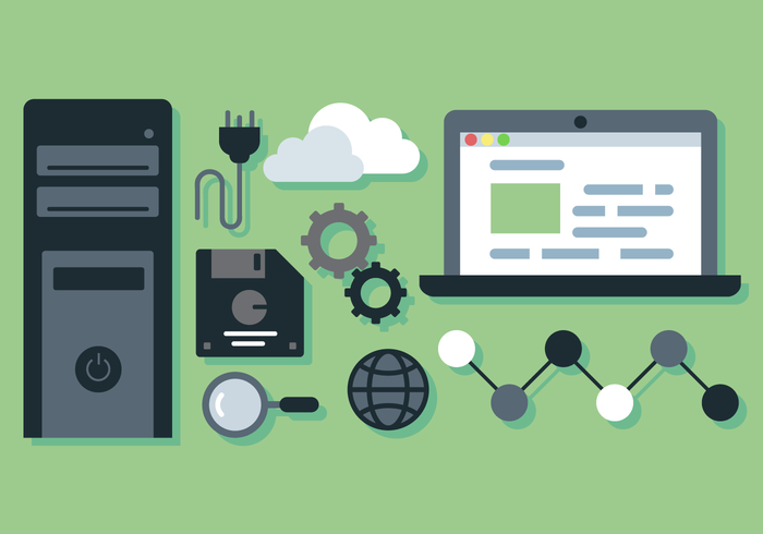 Free Computer Elements Vector 700x490 Free Computer Elements Vector