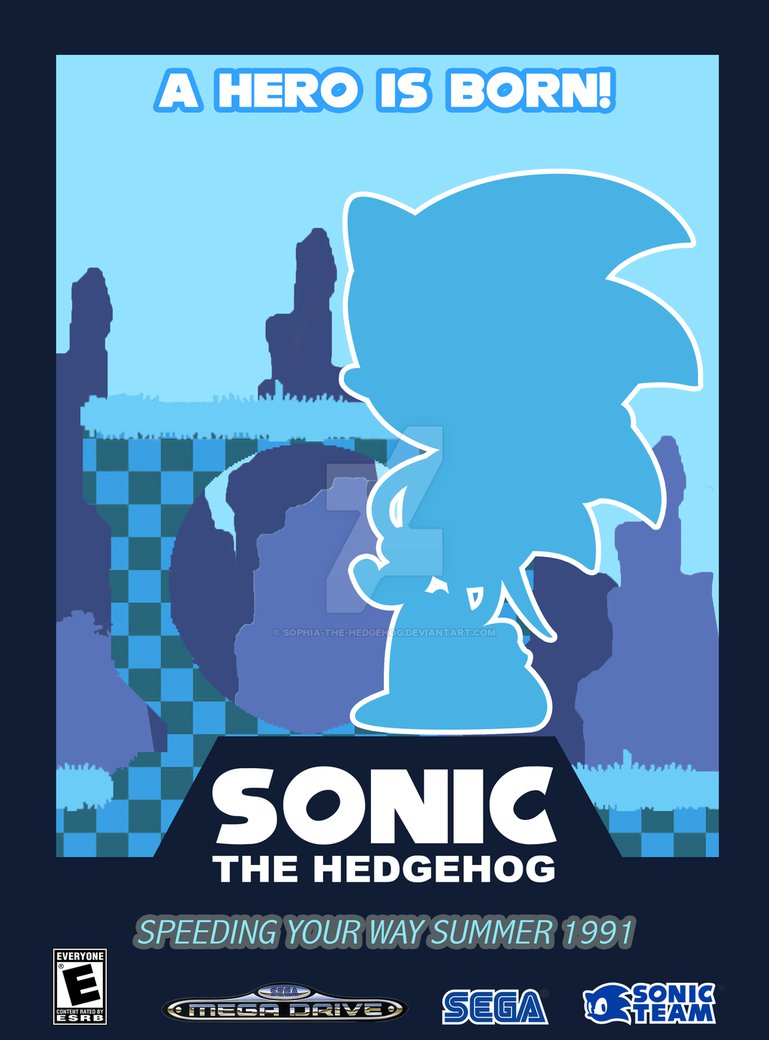 Sonic Vector Poster 769x1040 Sonic Vector Poster